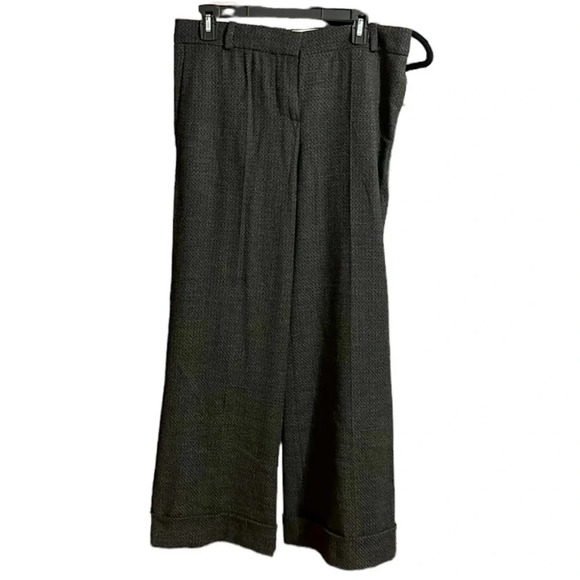 Chloe Gray wide leg/trouser tweed Wool blend Pants -Women's Size 40/9 - Picture 4 of 12